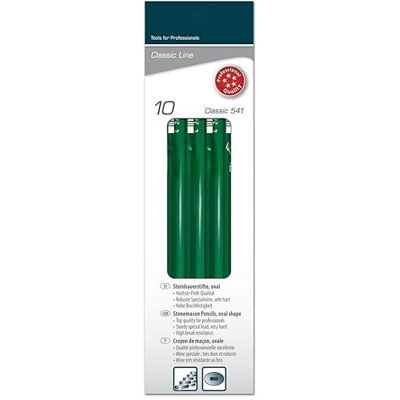 Blendend Box of 10 mason pencils, oval profile, ideal for precise strokes in construction and design. Blendend Box of 10 mason pencils, oval profile, ideal for precise strokes in construction and design.