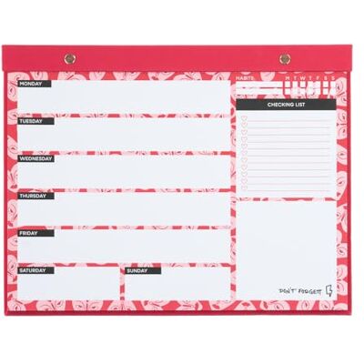 Kokonote Weekly Planner A4 x CRVSH 64 Tear Off Pages, Desk Organiser Planner Family, Weekly Desk Calendar, To Do List Book, Cute Stationery Gifts Kokonote Weekly Planner A4 x CRVSH 64 Tear Off Pages, Desk Organiser Planner Family, Weekly Desk Calendar, To Do List Book, Cute Stationery Gifts