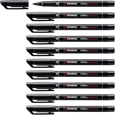 STABILO OHPen Black Permanent Marker - 10 pcs STABILO OHPen Black Permanent Marker - 10 pcs