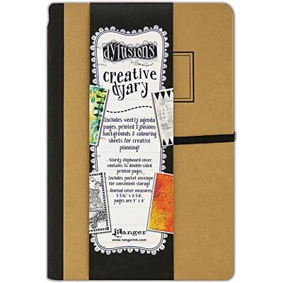Ranger Dylusions Creative 2 Diary, Paper, Multi-Colour, 21.336000000000002 x 14.223999999999998 x 2.54 cm Ranger Dylusions Creative 2 Diary, Paper, Multi-Colour, 21.336000000000002 x 14.223999999999998 x 2.54 cm