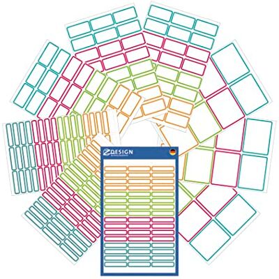 Avery Set of 249 Children's Name Stickers (Colourful Adhesive Labels for School, Boxes, Books, as Pen Labels etc. Various Formats, Durable, Self-Writing) Item 59983 Avery Set of 249 Children's Name Stickers (Colourful Adhesive Labels for School, Boxes, Books, as Pen Labels etc. Various Formats, Durable, Self-Writing) Item 59983