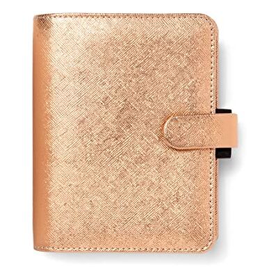 Filofax Saffiano Pocket Organiser Rose Gold Filofax Saffiano Pocket Organiser Rose Gold