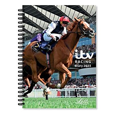 Letts of London ITV Racing A5 week to view diary 2023, 23-081038, Black Letts of London ITV Racing A5 week to view diary 2023, 23-081038, Black