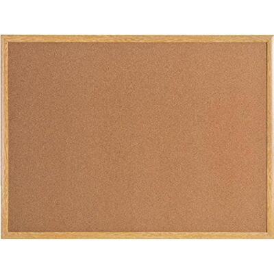 Bi-Office Earth Prime Notice Board, Cork Surface, MDF Frame with Oak Finish, 1800 x 1200 mm Bi-Office Earth Prime Notice Board, Cork Surface, MDF Frame with Oak Finish, 1800 x 1200 mm