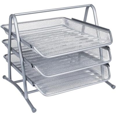 Q-Connect 3-Tier Letter Tray Silver Q-Connect 3-Tier Letter Tray Silver