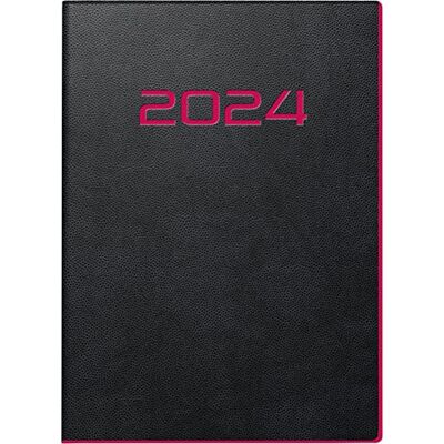 rido/idé Weekly calendar model perfect/technology I 2024 2 pages = 1 week sheet size 10 x 14 cm black with neon edge red rido/idé Weekly calendar model perfect/technology I 2024 2 pages = 1 week sheet size 10 x 14 cm black with neon edge red