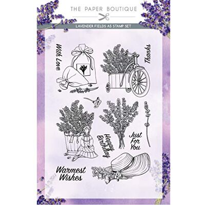 Paper Boutique Lavender Fields-Stamp Set, Purple, A5 Paper Boutique Lavender Fields-Stamp Set, Purple, A5