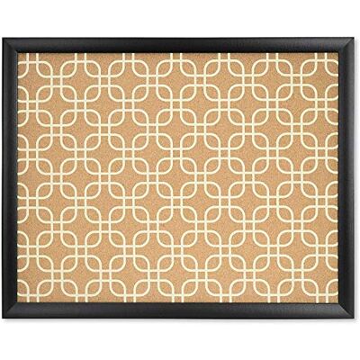 U Brands Cork Bulletin Board, 16 x 20 Inches, Black Wood Frame, Fashion Design Print (305U00-01) U Brands Cork Bulletin Board, 16 x 20 Inches, Black Wood Frame, Fashion Design Print (305U00-01)