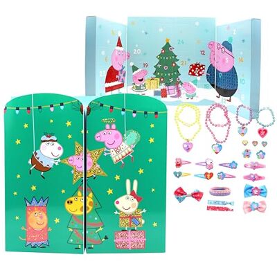 Joytoy Peppa Pig Advent Calendar with Jewellery and Hair Accessories 28 x 7 x 28 cm Joytoy Peppa Pig Advent Calendar with Jewellery and Hair Accessories 28 x 7 x 28 cm