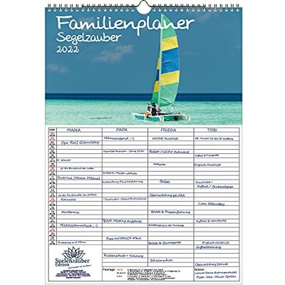 Seelenzauber Family Planner – Sailing Magic DIN A3 Calendar for 2022 Sailing Ships and Sea – Soul Magic Seelenzauber Family Planner – Sailing Magic DIN A3 Calendar for 2022 Sailing Ships and Sea – Soul Magic