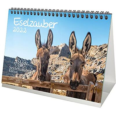 Seelenzauber Eselzauber DIN A5 Desk Calendar for 2022 Donkey Seelenzauber Eselzauber DIN A5 Desk Calendar for 2022 Donkey