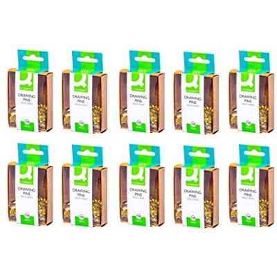 Q-Connect Drawing Pin Solid Head 10x120 (Pack of 1200) Q-Connect Drawing Pin Solid Head 10x120 (Pack of 1200)