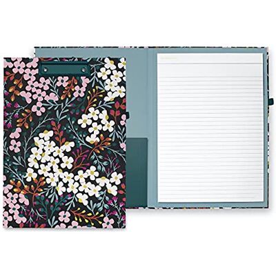Kate Spade New York Clipboard Folio with Low Profile Clip, Professional Padfolio Includes Lined Notepad, Pen Loop, and Pocket, Fall Floral Kate Spade New York Clipboard Folio with Low Profile Clip, Professional Padfolio Includes Lined Notepad, Pen Loop, and Pocket, Fall Floral