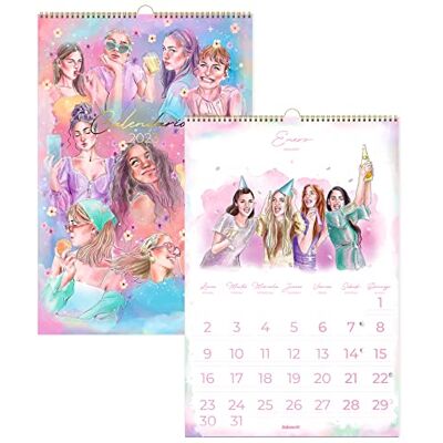 Takenote Wall Calendar January 2023 December 2023-28 Pages Dimensions 32 x 47 cm Bilingual: Spanish English Lifestyle Takenote Wall Calendar January 2023 December 2023-28 Pages Dimensions 32 x 47 cm Bilingual: Spanish English Lifestyle