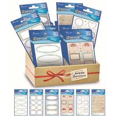 Avery España 48637 Assorted 60 Resistance and Waterproof Stickers, 6 Different Fantasies, Total 60 Stickers in Cardboard Display Avery España 48637 Assorted 60 Resistance and Waterproof Stickers, 6 Different Fantasies, Total 60 Stickers in Cardboard Display