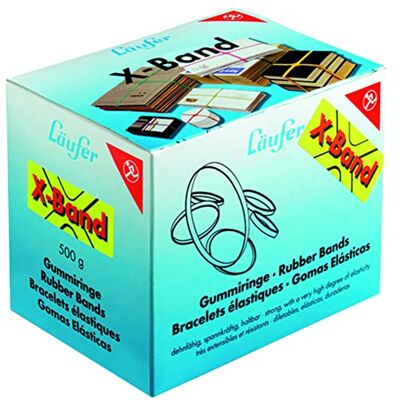 Läufer 59079 Rondella X-Band, Elastic Cross Bands, Rubber Bands 150 x 11 mm, Diameter 100 mm, 500 g Box, Assorted Colours Läufer 59079 Rondella X-Band, Elastic Cross Bands, Rubber Bands 150 x 11 mm, Diameter 100 mm, 500 g Box, Assorted Colours