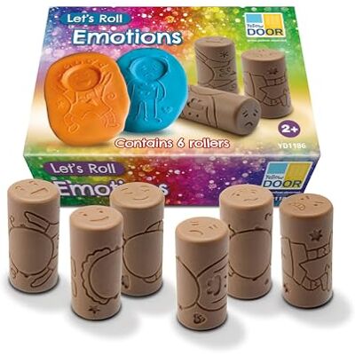 Yellow Door Let’s Roll Emotions Set of Six Playdough Rollers Stamp and Roll Emotions: Happy, Excited, Sad, Worried, Calm and Angry Early Educational Toy for kids age 2 3 4 5 Fine Motor Skills Yellow Door Let’s Roll Emotions Set of Six Playdough Rollers Stamp and Roll Emotions: Happy, Excited, Sad, Worried, Calm and Angry Early Educational Toy for kids age 2 3 4 5 Fine Motor Skills