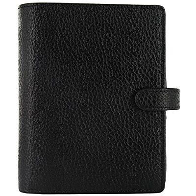 Filofax Finsbury Pocket Leather Organiser Black Filofax Finsbury Pocket Leather Organiser Black