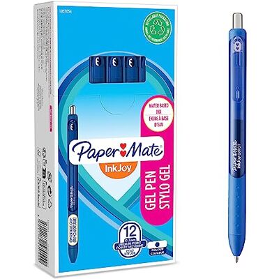 Paper Mate InkJoy Gel Pens Medium Point (0.7mm) Dark Blue Ink 12 Count Paper Mate InkJoy Gel Pens Medium Point (0.7mm) Dark Blue Ink 12 Count
