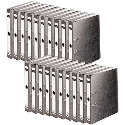 Leitz Quality 18220000 180° A4 Suspension File Black 50 mm Spine Ideal for Use in a Hanging Pull Hard Cardboard Cover Pack of 20 Leitz Quality 18220000 180° A4 Suspension File Black 50 mm Spine Ideal for Use in a Hanging Pull Hard Cardboard Cover Pack of 20