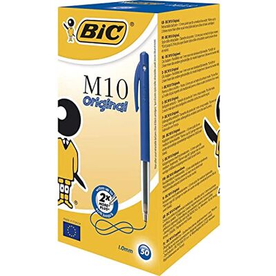 BIC M10 Original Ballpoint Pens Blue 50 Box BIC M10 Original Ballpoint Pens Blue 50 Box
