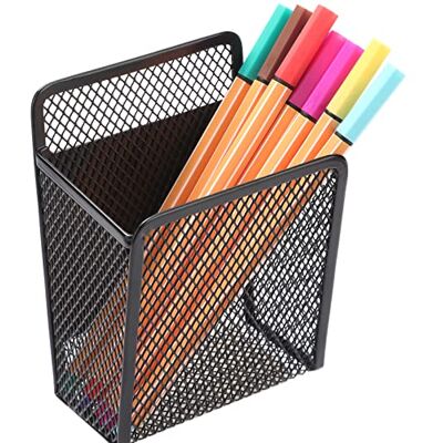zeyce Magnetic Pencil Holder Extra Strong Magnets Mesh Marker Holder Perfect for Whiteboard, Refrigerator and Locker Accessories (1 Baskets, Black) zeyce Magnetic Pencil Holder Extra Strong Magnets Mesh Marker Holder Perfect for Whiteboard, Refrigerator and Locker Accessories (1 Baskets, Black)