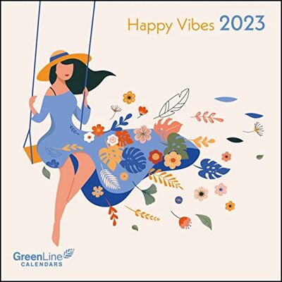 Greenline HAPPY VIBES GRID CALENDAR 2023 Greenline HAPPY VIBES GRID CALENDAR 2023