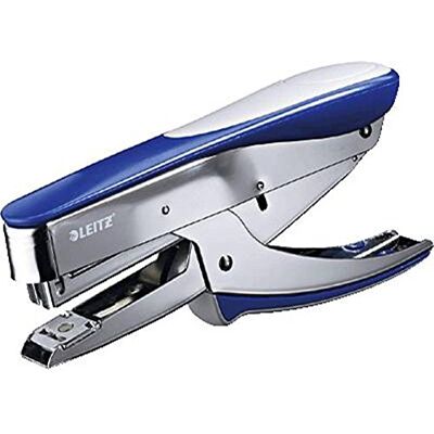 Leitz Stapling Pliers, Uses 24/6 and 26/6mm Staples, 30 Sheet Capacity, Metal, Water Blue, 55450033 Leitz Stapling Pliers, Uses 24/6 and 26/6mm Staples, 30 Sheet Capacity, Metal, Water Blue, 55450033