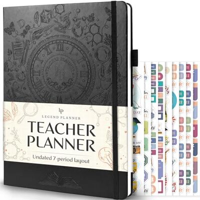 Legend Planner Legend Teacher Planner – Undated Lesson Plan Book for Teachers with Weekly & Monthly Calendars Classroom Organization & School Year Planner – 21.5 x 28cm Hardcover (Black Debossed) Legend Planner Legend Teacher Planner – Undated Lesson Plan Book for Teachers with Weekly & Monthly Calendars Classroom Organization & School Year Planner – 21.5 x 28cm Hardcover (Black Debossed)