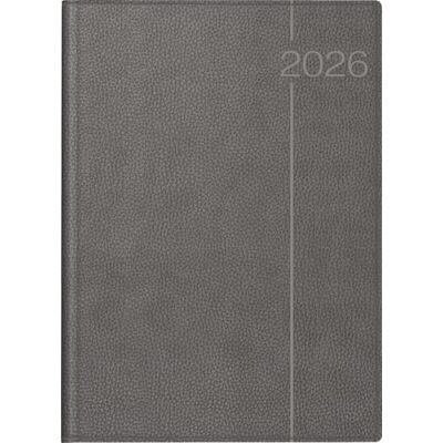 rido/idé Conform '26 Book Calendar A4 Faux Leather Grey rido/idé Conform '26 Book Calendar A4 Faux Leather Grey