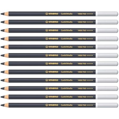 STABILO CarbOthello Chalk-Pastel Pencil Pack of 12 Lamp Black STABILO CarbOthello Chalk-Pastel Pencil Pack of 12 Lamp Black