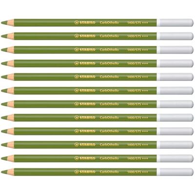 STABILO CarbOthello Chalk-Pastel Pencil Pack of 12 Leaf Green STABILO CarbOthello Chalk-Pastel Pencil Pack of 12 Leaf Green
