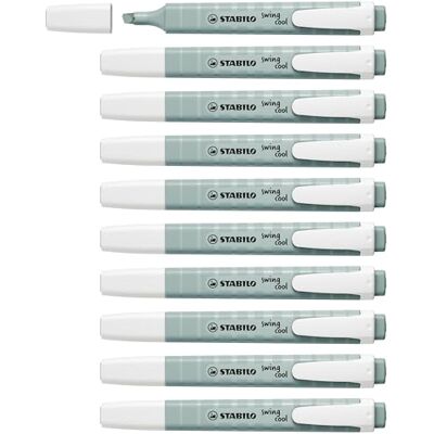 STABILO swing cool NatureCOLORS Highlighter Pack of 10 Earth Green STABILO swing cool NatureCOLORS Highlighter Pack of 10 Earth Green