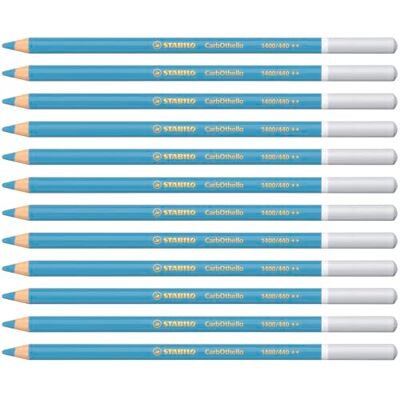 STABILO CarbOthello Chalk-Pastel Pencil Pack of 12 Sky Blue STABILO CarbOthello Chalk-Pastel Pencil Pack of 12 Sky Blue