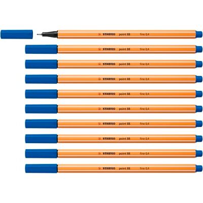 STABILO Point 88 Fine Pen - Blue - Fineliner STABILO Point 88 Fine Pen - Blue - Fineliner