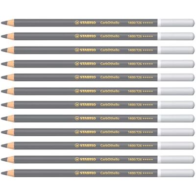 STABILO CarbOthello Chalk-Pastel Pencil Pack of 12 Cold Grey 4 STABILO CarbOthello Chalk-Pastel Pencil Pack of 12 Cold Grey 4
