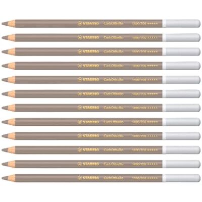 STABILO CarbOthello Chalk-Pastel Pencil Pack of 12 Warm Grey 4 STABILO CarbOthello Chalk-Pastel Pencil Pack of 12 Warm Grey 4