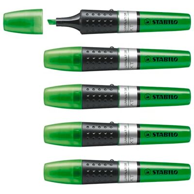 STABILO LUMINATOR Highlighter Pack of 5 Green STABILO LUMINATOR Highlighter Pack of 5 Green
