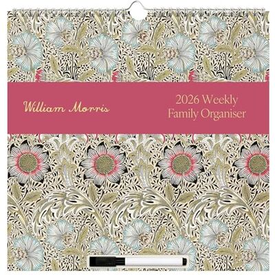 Robert Frederick William Morris 2026 Family Organiser Wall Calendar 5-Column Monthly Planner with Pen, Wipeable Overlay & Tear-Off Shopping & To-Do Lists Robert Frederick William Morris 2026 Family Organiser Wall Calendar 5-Column Monthly Planner with Pen, Wipeable Overlay & Tear-Off Shopping & To-Do Lists