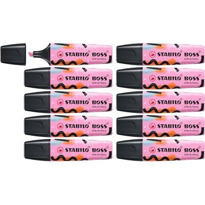 STABILO BOSS ORIGINAL by Ju Schnee Highlighter Pack of 10 Frozen Fuchsia STABILO BOSS ORIGINAL by Ju Schnee Highlighter Pack of 10 Frozen Fuchsia