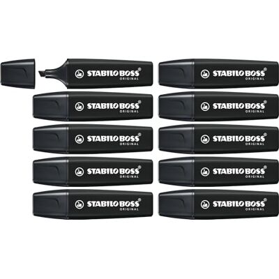 Stabilo Boss Original Highlighter - Bevelled Tip - 10 Units Stabilo Boss Original Highlighter - Bevelled Tip - 10 Units