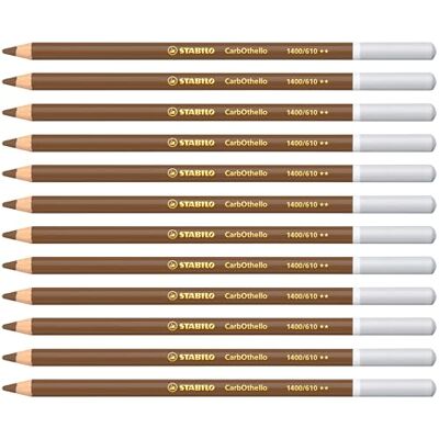 STABILO CarbOthello Chalk-Pastel Pencil Pack of 12 Raw Umber STABILO CarbOthello Chalk-Pastel Pencil Pack of 12 Raw Umber
