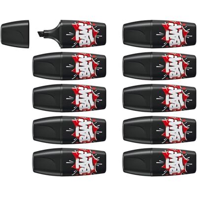 STABILO BOSS MINI by Snooze One Highlighter Pack of 10 Black STABILO BOSS MINI by Snooze One Highlighter Pack of 10 Black