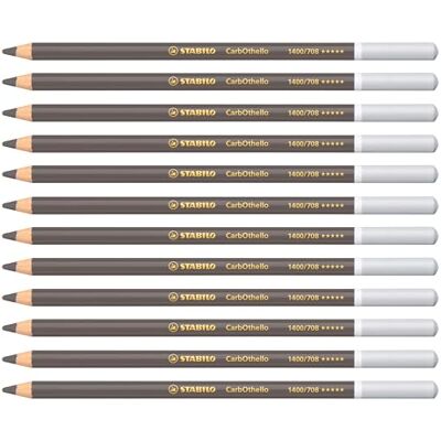 STABILO CarbOthello Chalk-Pastel Pencil Pack of 12 Warm Grey 5 STABILO CarbOthello Chalk-Pastel Pencil Pack of 12 Warm Grey 5
