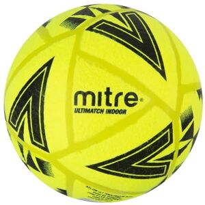 Mitre Ultimatch Indoor Football, Shape Retention, Ball, Yellow/Black, 4 Mitre Ultimatch Indoor Football, Shape Retention, Ball, Yellow/Black, 4