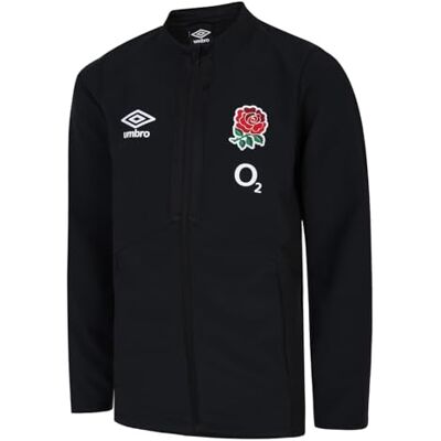 Umbro Unisex England Anthem (O2) Jnr Jacket, Black, YL UK Umbro Unisex England Anthem (O2) Jnr Jacket, Black, YL UK