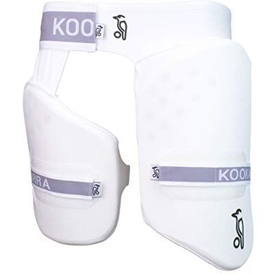 Kookaburra Cricket Unisex's Pro 250 Thigh Guard Protection, White, Over Sized Adult Left Hand, 3D29107B Kookaburra Cricket Unisex's Pro 250 Thigh Guard Protection, White, Over Sized Adult Left Hand, 3D29107B