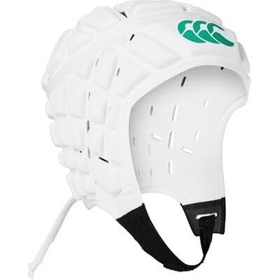 Canterbury Adult Unisex Raze Rugby Full Coverage, Soft-Edged Chin, Foam Padding Headguard, Bright White/Deep Mint, S Canterbury Adult Unisex Raze Rugby Full Coverage, Soft-Edged Chin, Foam Padding Headguard, Bright White/Deep Mint, S