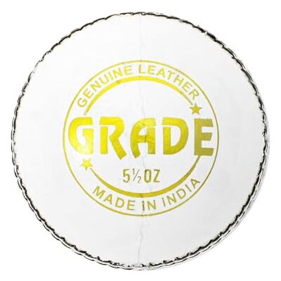 DSC 1500307 Grade Leather Cricket Ball (White) DSC 1500307 Grade Leather Cricket Ball (White)