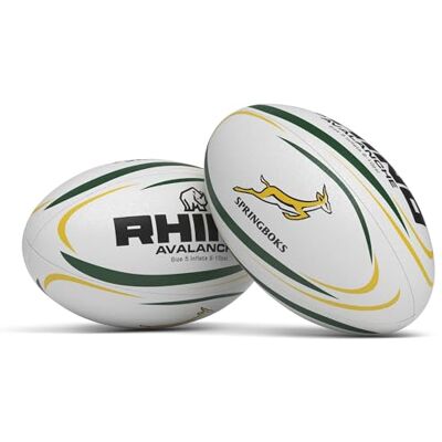 Rhino Rugby Ball SA Avalanche White/Green/Gold Size 5 Rhino Rugby Ball SA Avalanche White/Green/Gold Size 5